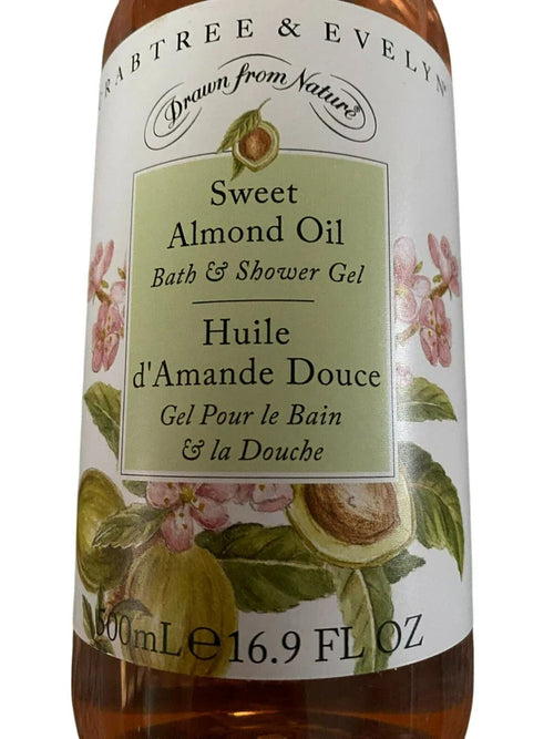 Crabtree & Evelyn Sweet Almond Oil Bath & Shower Gel 16.9 Fl oz